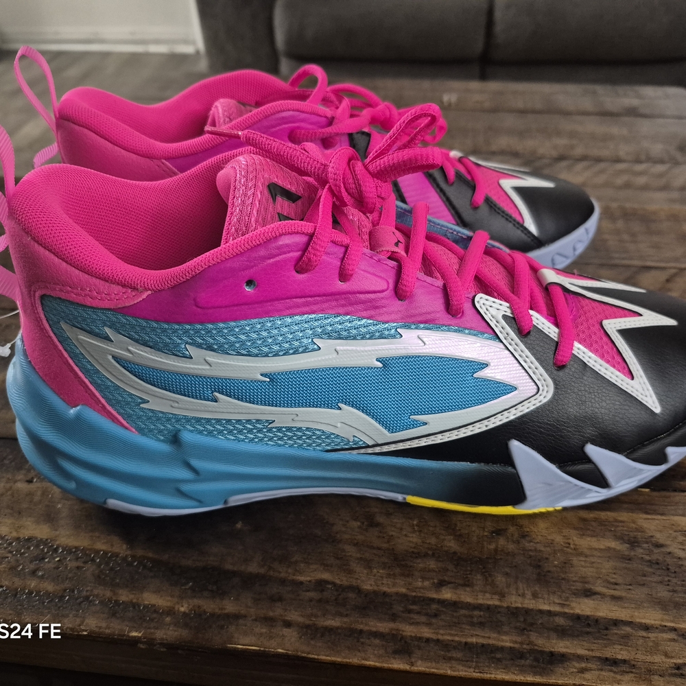 Black and Pink Athletic Shoes